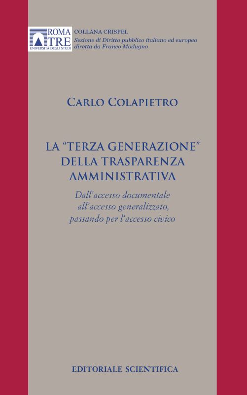 Copertina Carlo_Colapietro-Terza_generazione_Trasparenza_amministrativa_copertina