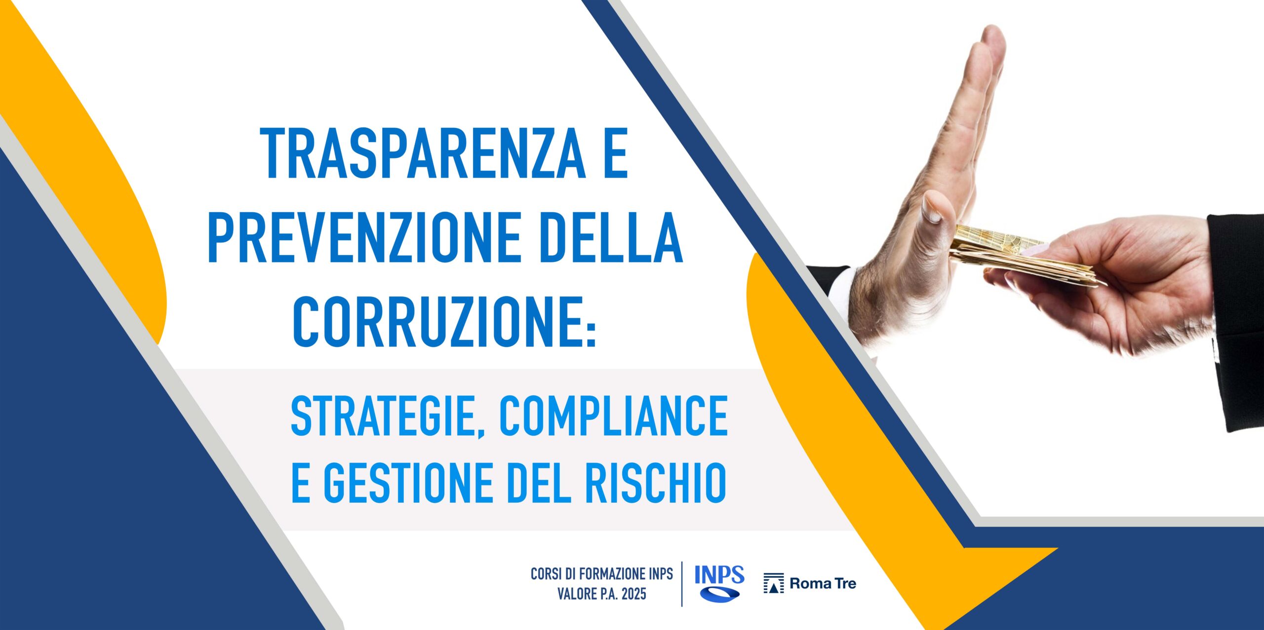 Logo raffigurante corso anticorruzione